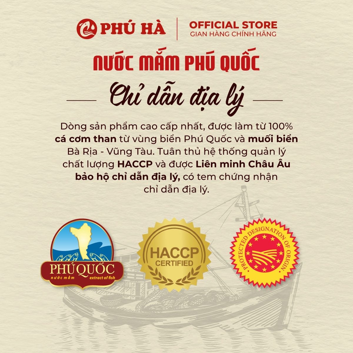 Nước mắm Phú Quốc Phú Hà 40 độ đạm (Hộp 2 chai 510ml) - Ảnh 3