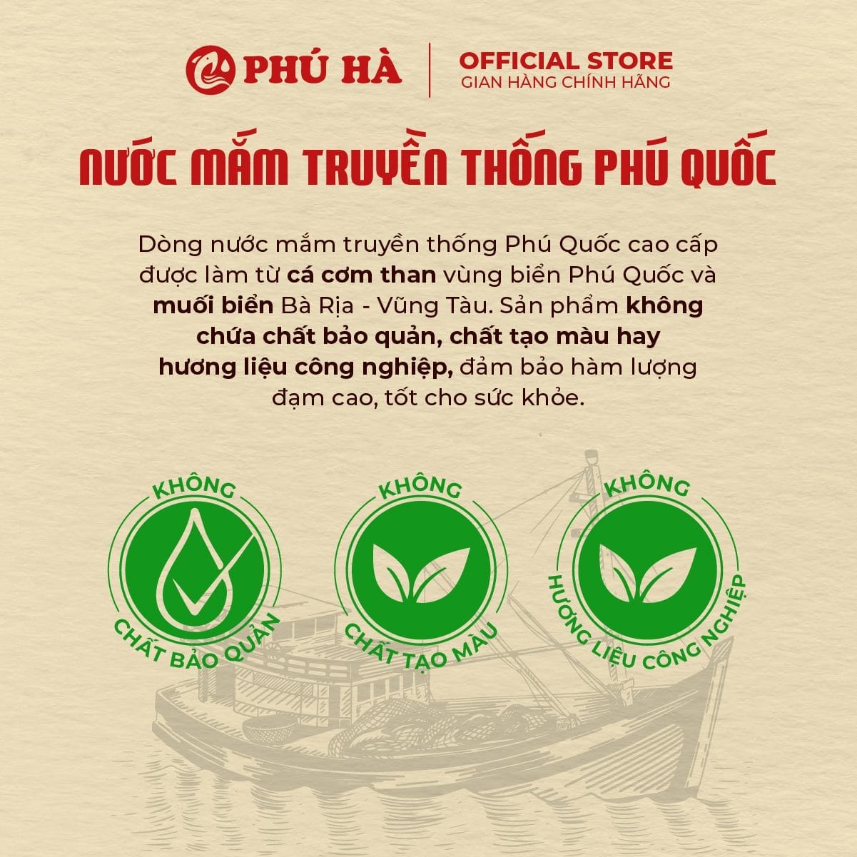 Nước mắm truyền thống Phú Quốc Phú Hà 40 độ đạm (1 chai 1 Lít) - Ảnh 3