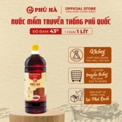 Nước mắm truyền thống Phú Quốc Phú Hà 43 độ đạm (1 chai 1 Lít)