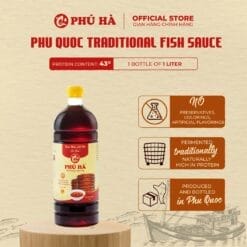Phu Ha Traditional Phu Quoc Fish Sauce 43°N (1 Bottle of 1L)