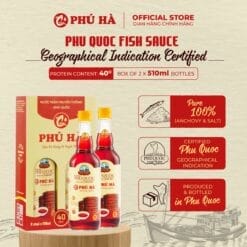 Phu Ha Phu Quoc Fish Sauce 40°N (1 Box of 2  x 510ml Bottles)