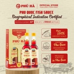Phu Ha Phu Quoc Fish Sauce 43°N (1 Box of 2 x 510ml Bottles)