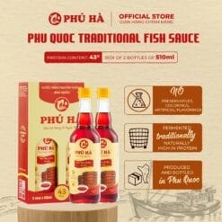 Phu Ha Traditional Phu Quoc Fish Sauce 43°N (1 Box of 2 x 510ml Bottles)