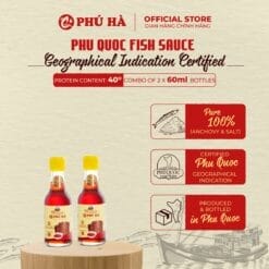 Phu Ha Phu Quoc Fish Sauce 40°N (Combo of 2 x 60ml Bottles)