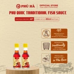 Phu Ha Traditional Phu Quoc Fish Sauce 43°N (Combo of 2 x 60ml Bottles)