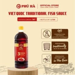 Phu Ha Viet Quoc Traditional Fish Sauce 14°N (1 Bottle of 1L)