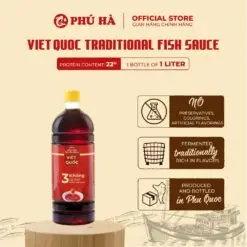 Phu Ha Viet Quoc Traditional Fish Sauce 22°N (1 Bottle of 1L)