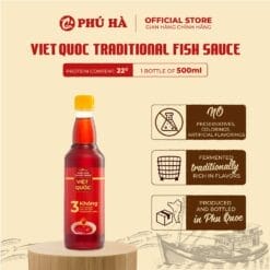 Phu Ha Viet Quoc Traditional Fish Sauce 22°N (1 Bottle of 500ml)
