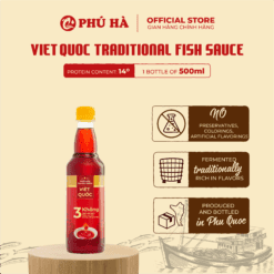 Nước mắm truyền thống Việt Quốc Phú Hà 14 độ đạm (1 Chai 500ml)